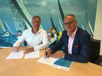 Links: Bart Hogendoorn, CEO van Famed – rechts: Anne-Peter van Riet, Directeur Edin Dental Academy