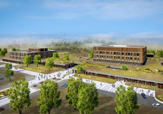 Artist impression nieuwbouw locatie Isala Diaconessenhuis Meppel